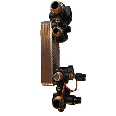 เครื่องเปลี่ยนจาน เครื่องทำน้ำร้อนแก๊ส Hydro Block Brazed Plate Heat Exchanger