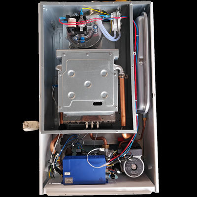 ISO14001 หม้อไอน้ำแบบแขวนผนัง 32Kw Stainless Steel Shell Lpg Central Heating Boiler